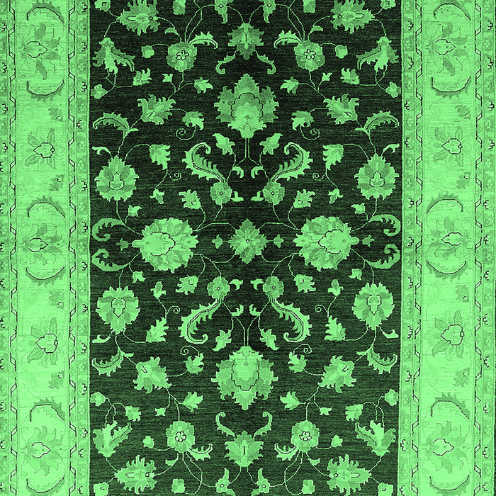 Oriental Emerald Green Traditional Rug, urb621emgrn