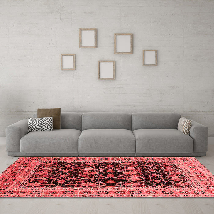 Traditional Red Washable Rugs