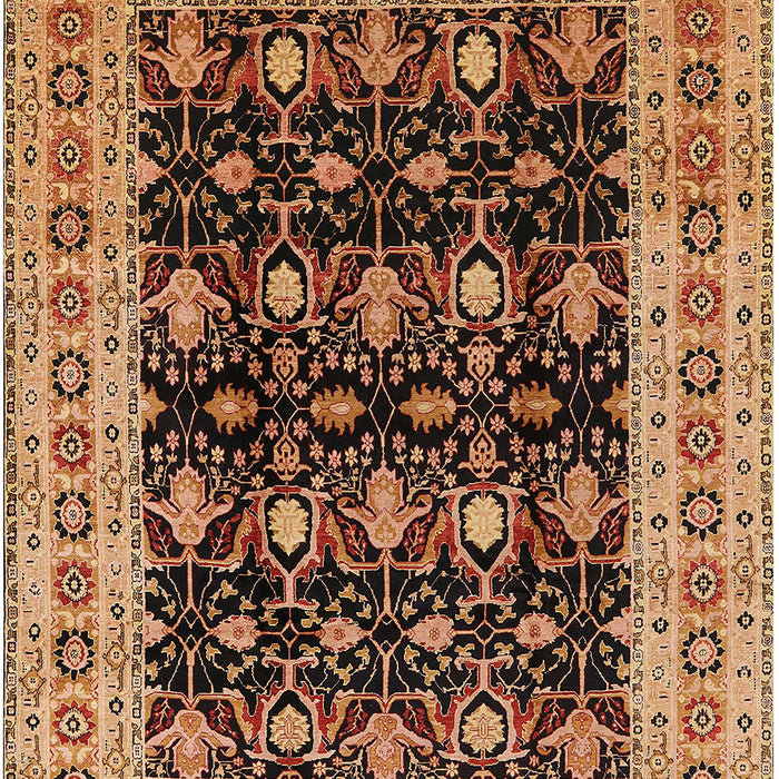 Mid-Century Modern Orange Oriental Rug, urb622