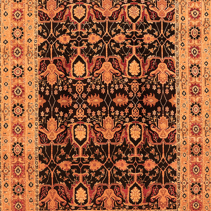 Oriental Orange Traditional Rug, urb622org