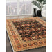 Machine Washable Industrial Modern Orange Rug in a Family Room, wshurb622