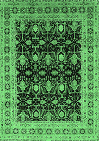 Oriental Emerald Green Traditional Rug, urb622emgrn