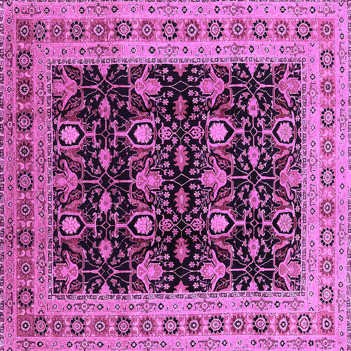 Square Oriental Purple Traditional Rug, urb622pur