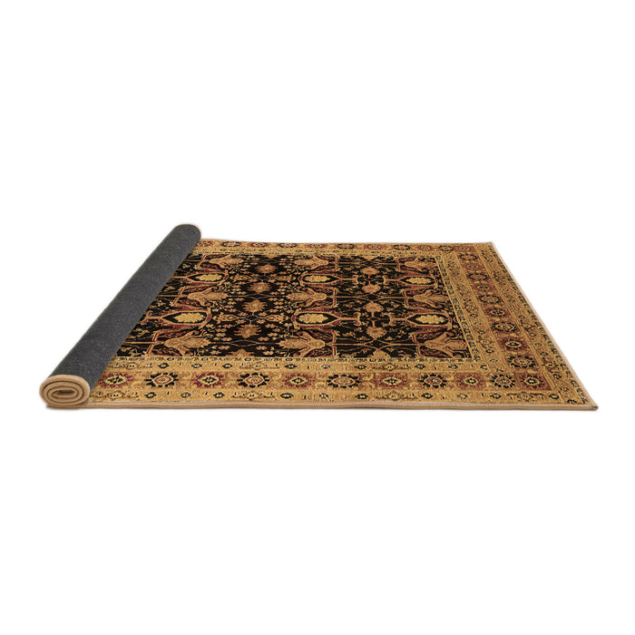 Sideview of Oriental Brown Traditional Rug, urb622brn