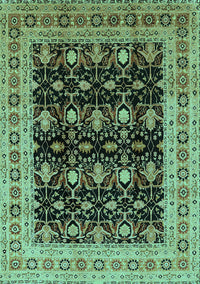 Oriental Turquoise Traditional Rug, urb622turq