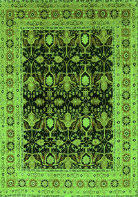 Oriental Green Traditional Rug, urb622grn