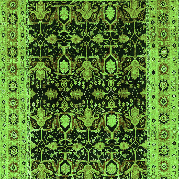 Oriental Green Traditional Rug, urb622grn