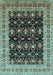 Oriental Light Blue Traditional Rug, urb622lblu