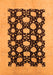 Oriental Orange Traditional Rug, urb623org