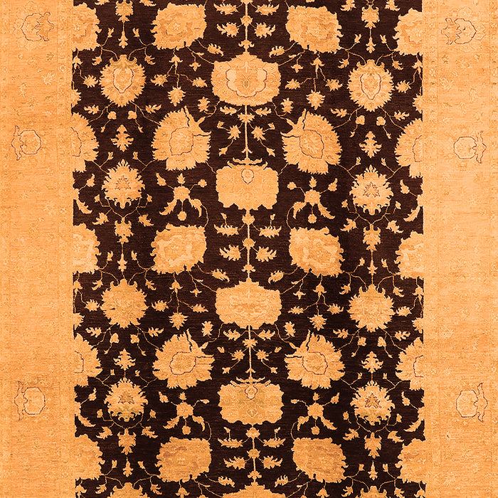 Oriental Orange Traditional Rug, urb623org