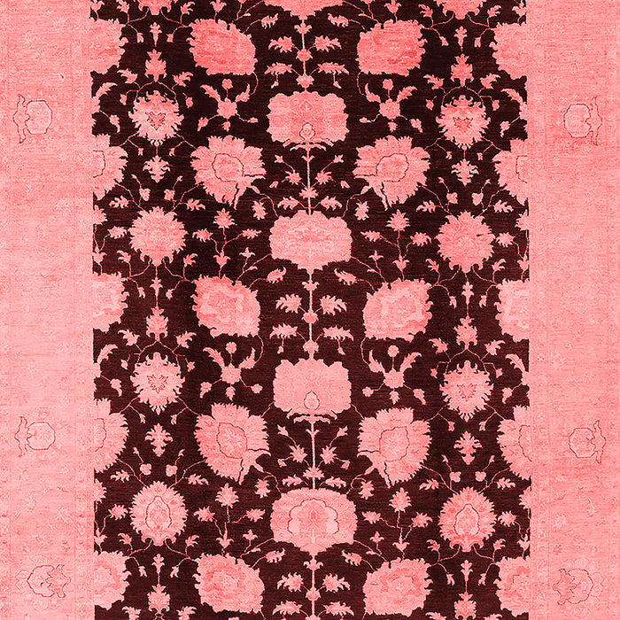 Machine Washable Oriental Red Traditional Rug, wshurb623red