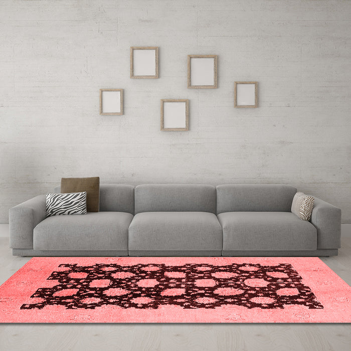 Traditional Red Washable Rugs