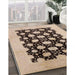 Machine Washable Industrial Modern Brown Rug in a Family Room, wshurb623