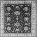 Square Oriental Gray Traditional Rug, urb624gry