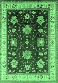 Oriental Emerald Green Traditional Rug, urb624emgrn