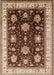 Mid-Century Modern Saffron Red Oriental Rug, urb624