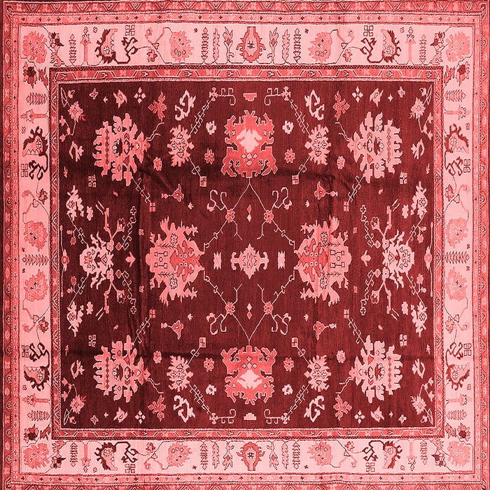 Machine Washable Oriental Red Traditional Rug, wshurb624red