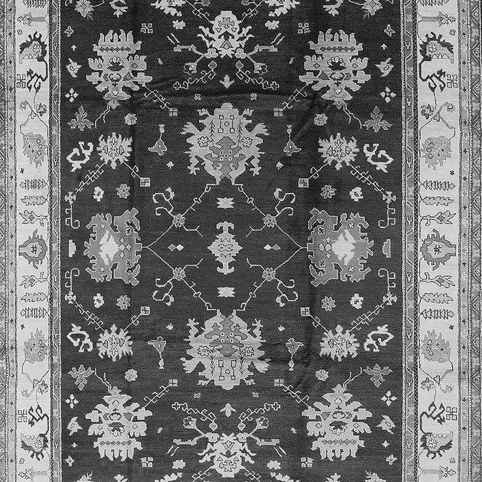 Machine Washable Oriental Gray Traditional Rug, wshurb624gry