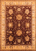 Oriental Orange Traditional Rug, urb624org