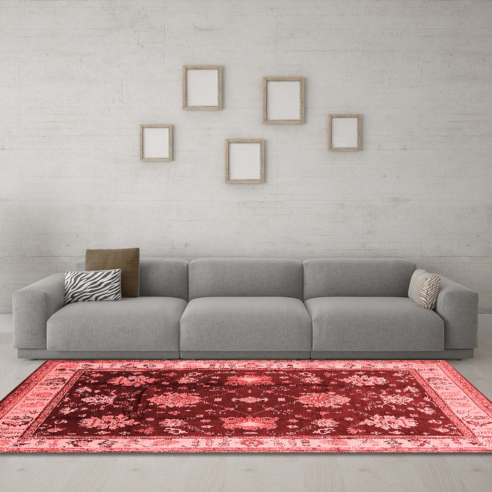 Traditional Red Washable Rugs