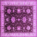 Square Oriental Purple Traditional Rug, urb624pur