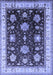 Machine Washable Oriental Blue Traditional Rug, wshurb624blu