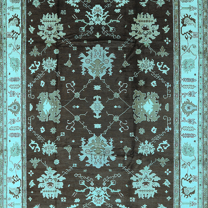 Oriental Light Blue Traditional Rug, urb624lblu