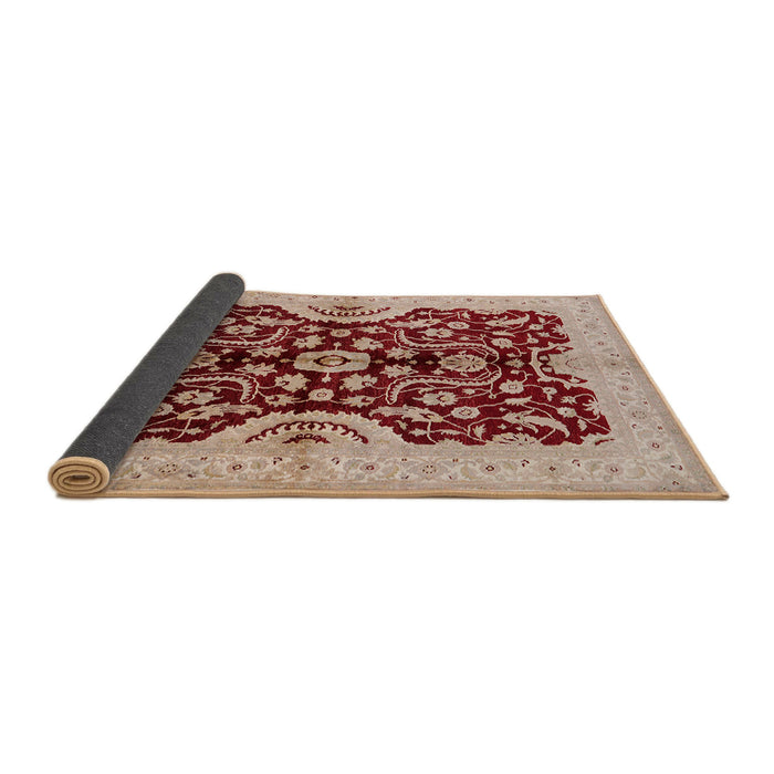 Sideview of Mid-Century Modern Red Oriental Rug, urb625