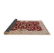 Sideview of Mid-Century Modern Red Oriental Rug, urb625