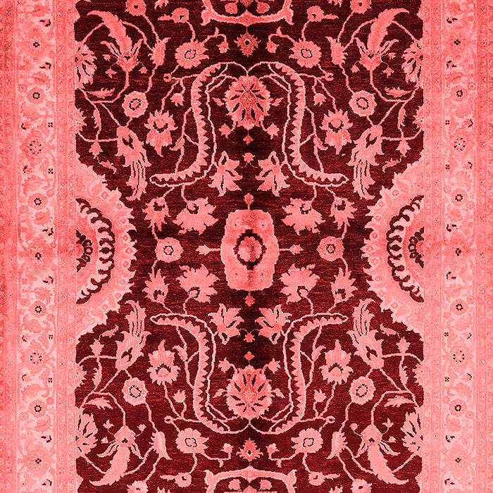 Machine Washable Oriental Red Traditional Rug, wshurb625red