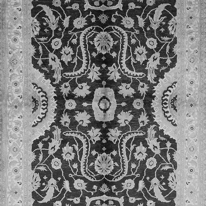 Machine Washable Oriental Gray Traditional Rug, wshurb625gry