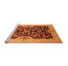 Sideview of Machine Washable Oriental Orange Traditional Area Rugs, wshurb625org