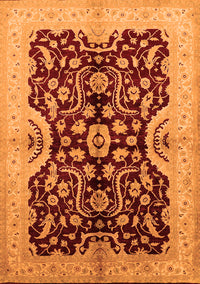 Oriental Orange Traditional Rug, urb625org