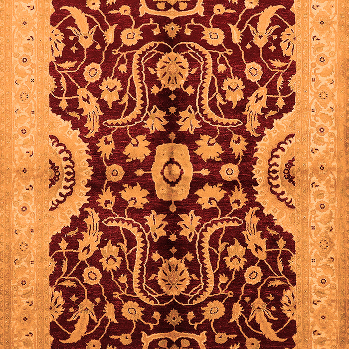 Oriental Orange Traditional Rug, urb625org