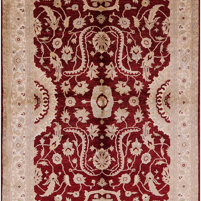 Machine Washable Industrial Modern Red Rug, wshurb625