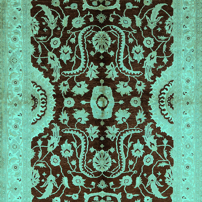 Oriental Turquoise Traditional Rug, urb625turq