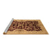 Sideview of Machine Washable Oriental Brown Traditional Rug, wshurb625brn