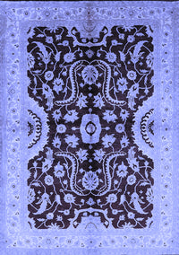 Oriental Blue Traditional Rug, urb625blu