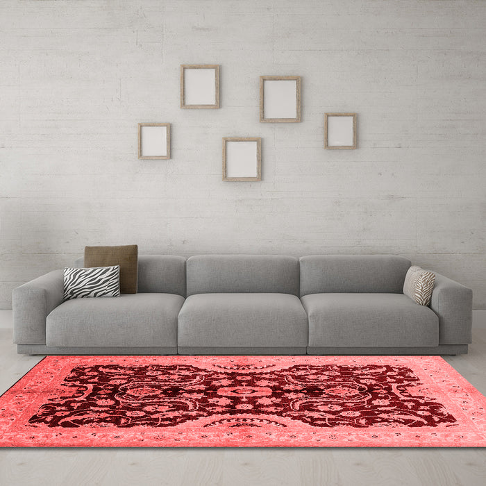 Traditional Red Washable Rugs
