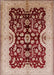 Mid-Century Modern Red Oriental Rug, urb625