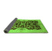 Sideview of Oriental Green Traditional Rug, urb625grn