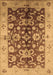 Machine Washable Oriental Brown Traditional Rug, wshurb626brn