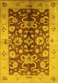 Oriental Yellow Traditional Rug, urb626yw