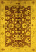 Oriental Yellow Traditional Rug, urb626yw