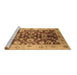 Sideview of Machine Washable Oriental Brown Traditional Rug, wshurb626brn