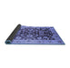 Sideview of Oriental Blue Traditional Rug, urb626blu