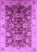 Machine Washable Oriental Purple Traditional Area Rugs, wshurb626pur