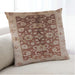 Lifestyle Image of Mid-Century Modern Urban Square Mahogany Brown Throw Pillow, 18 inch by 18 inch, pwurb626