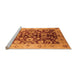 Sideview of Machine Washable Oriental Orange Traditional Area Rugs, wshurb626org