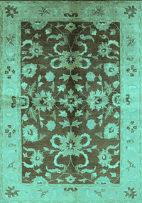 Oriental Turquoise Traditional Rug, urb626turq